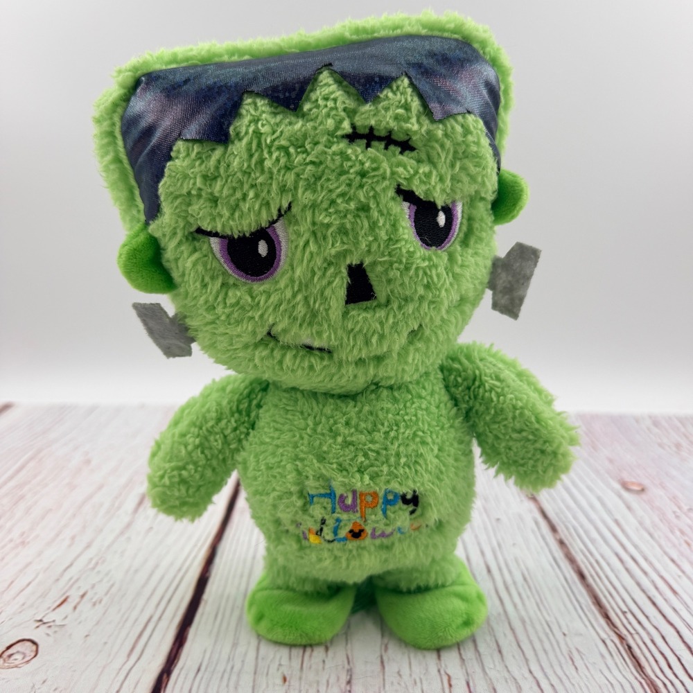 Homerbest Green Frankenstein Happy Halloween Plush Monster 8 Inch sings dances